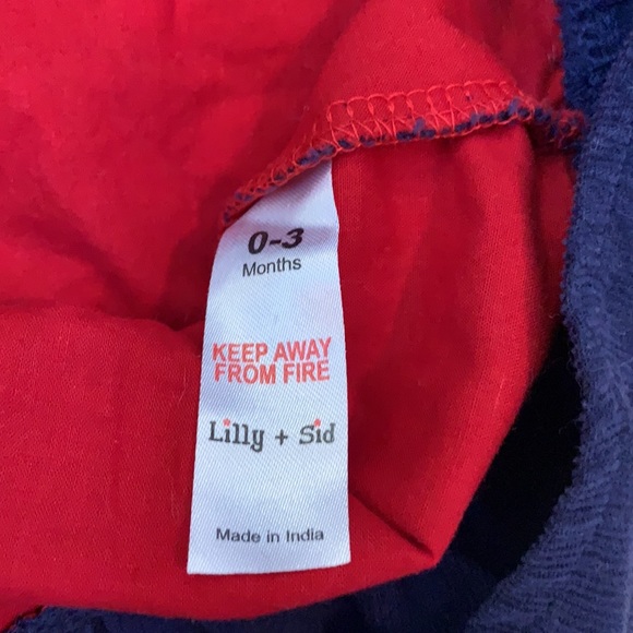 Lilly + Sid Two (2) Piece Little Girls Mushroom Rainbow Patches Outfit 0-3 mos - Picture 8 of 9